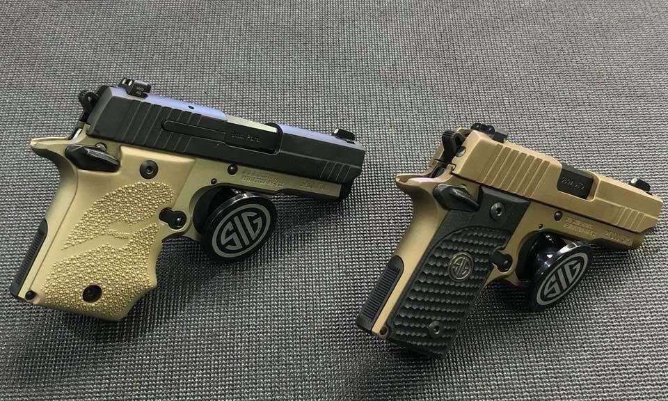 Micro-compact carry pistols like these come in both .380 and 9mm. Shoot both before you decide.