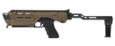 META TACTICAL LLC MX1-PS-TN MX-1 CONVERSION KIT COMPATIBLE W/GLOCK, TAN ALUMINUM FRAME W/M-LOK & PICATINNY RAIL, BLACK POLYMER FOLDING STABILIZER 1