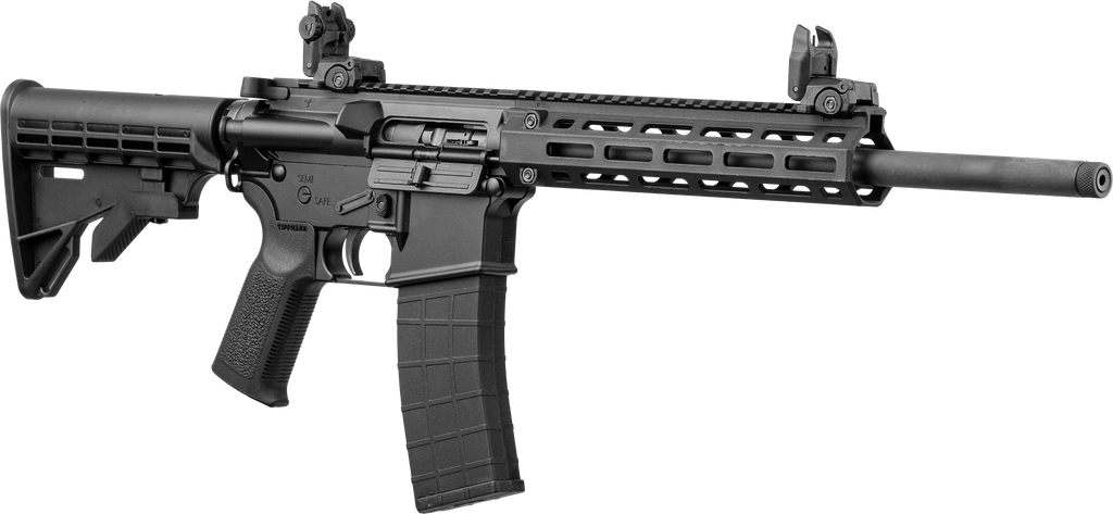 TIPPMANN ARMS A101220 M4 LTE MSR 22 LR 25+1 16" BLACK PARKERIZED THREADED BARREL, MATTE BLACK ALUMINUM RECEIVER W/PICATINNY RAIL, M-LOK HANDGUARD, BLACK ADJ CAR15 POLYMER STOCK, BLACK GEN2 GRIP, RIGHT 2