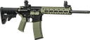 TIPPMANN ARMS A101228 M4 LTE MSR 22 LR 25+1 16" BLACK PARKERIZED THREADED BARREL, OD GREEN ALUMINUM RECEIVER W/PICATINNY RAIL, M-LOK HANDGUARD, BLACK ADJ CAR15 POLYMER STOCK, OD GREEN GEN2 GRIP, RIGHT 2