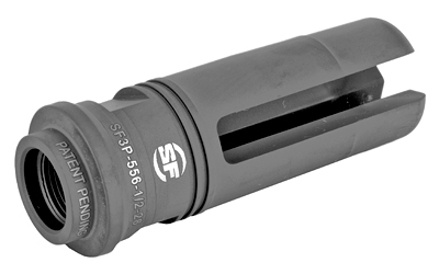 SUREFIRE SF3P5561228 SUPPRESSOR ADAPTER FLASH HIDER 5.56X45MM NATO 1/2"-28 TPI STAINLESS STEEL BLACK NITRIDE 2
