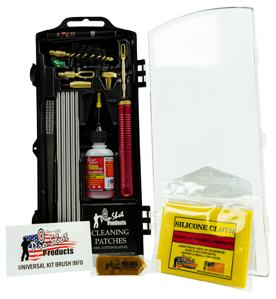 PRO-SHOT PSUVKIT UNIVERSAL CLASSIC BOX KIT MULTI-CALIBER MULTI-GAUGE/YELLOW PLASTIC CASE 1