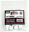 PRO-SHOT PRODUCTS PRO SHOT CLEANING PATCH COTTON FLANNEL .17-.22 3/4" 500CT 1