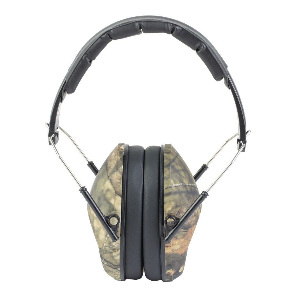 WALKER'S GWPFPM1CMO PRO LOW PROFILE PASSIVE MUFF 22 DB OVER THE HEAD MOSSY OAK/BLACK POLYMER 1