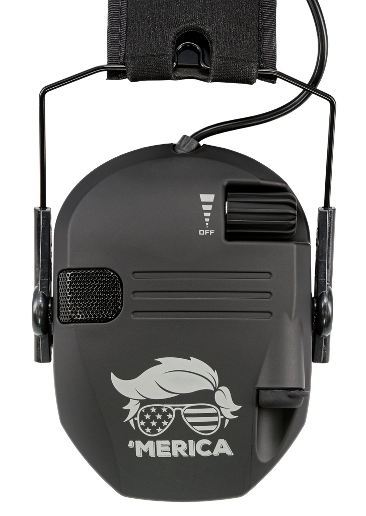 WALKER'S GWPRSEMT24MERBLK RAZOR MERICA MUFFS 23DB OVER THE HEAD BLACK 1