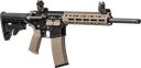 TIPPMANN ARMS A101224 M4 LTE MSR 22 LR 25+1 16" BLACK PARKERIZED THREADED BARREL, FLAT DARK EARTH ALUMINUM RECEIVER W/PICATINNY RAIL, M-LOK HANDGUARD, BLACK ADJ CAR15 POLYMER STOCK, FDE GEN2 GRIP, RIG 2