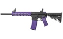 TIPPMANN ARMS A101222 M4-22 LTE 22 LR 25+1 16" BLACK PARKERIZED THREADED BARREL, MATTE BLACK ALUMINUM RECEIVER W/PICATINNY RAIL, PURPLE M-LOK HANDGUARD, COMPOSITE FOREND, BLACK POLYMER STOCK, PURPLE G 1