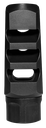 MDT SPORTING GOODS INC 103516BLK ELITE MUZZLE BRAKE  30 CAL (7.62MM), BLACK STEEL, 3 PORT, 5/8"-24 TPI 1