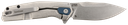 KERSHAW 2036 LUCID  3.20" FOLDING CLIP POINT PLAIN STONEWASHED 8CR13MOV SS BLADE/BLUE/STONEWASHED GLASS FILLED NYLON/SS HANDLE INCLUDES POCKET CLIP 1
