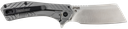 KERSHAW 3445 STATIC  2.90" FOLDING CLEAVER PLAIN SATIN 8CR13MOV SS BLADE GRAY PVD STAINLESS STEEL HANDLE INCLUDES POCKET CLIP 1