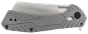 KERSHAW 3445 STATIC  2.90" FOLDING CLEAVER PLAIN SATIN 8CR13MOV SS BLADE GRAY PVD STAINLESS STEEL HANDLE INCLUDES POCKET CLIP 2