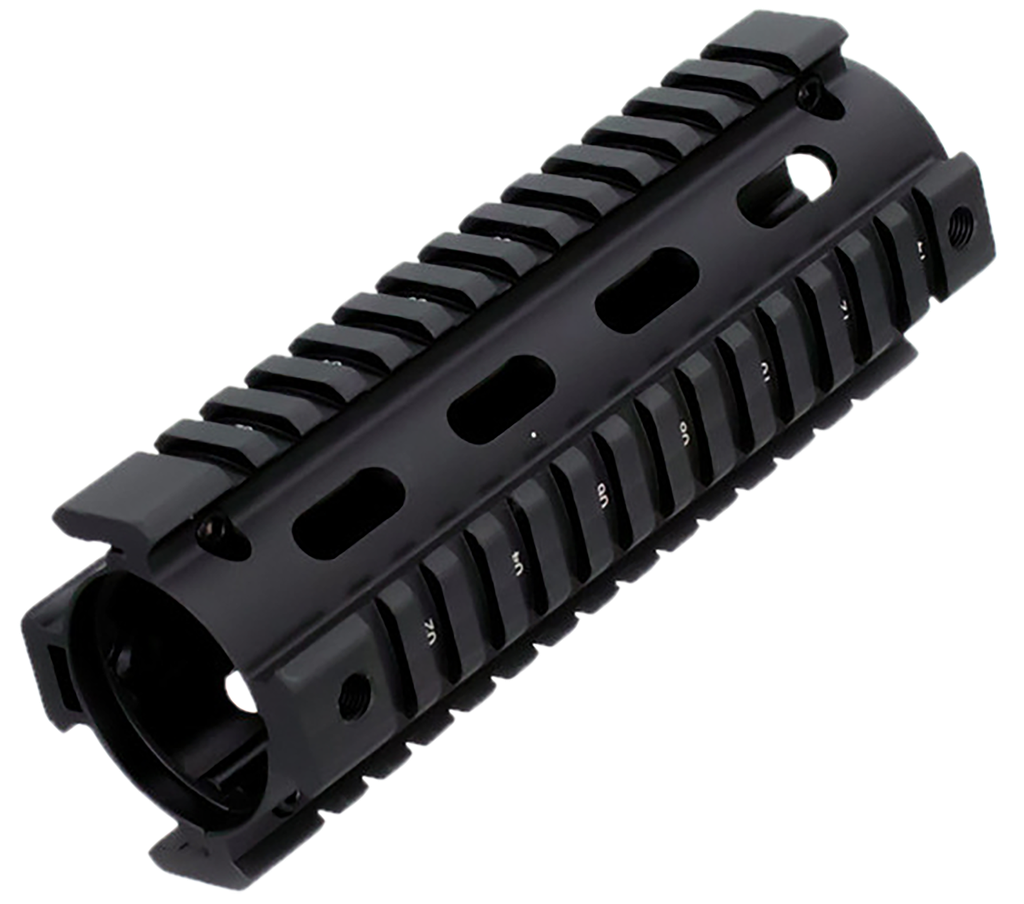 AIMSPOR AIM SPORTS MT021 M4 HANDGUARD 6" CARBINE STYLE MADE OF ALUMINUM WITH BLACK ANODIZED FINISH & QUAD RAIL 1