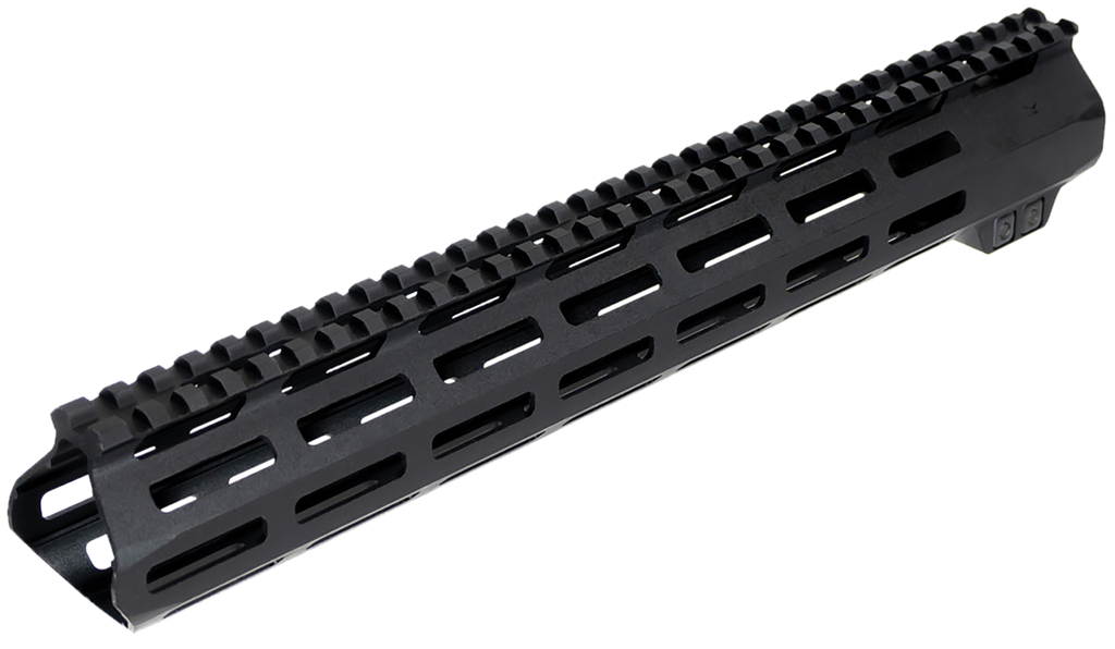 AIMSPOR AIM SPORTS MTM13L308 AR HANDGUARD  13.50" LOW M-LOK STYLE MADE OF  6061-T6 ALUMINUM WITH BLACK ANODIZED FINISH FOR 308 CAL AR-10 2