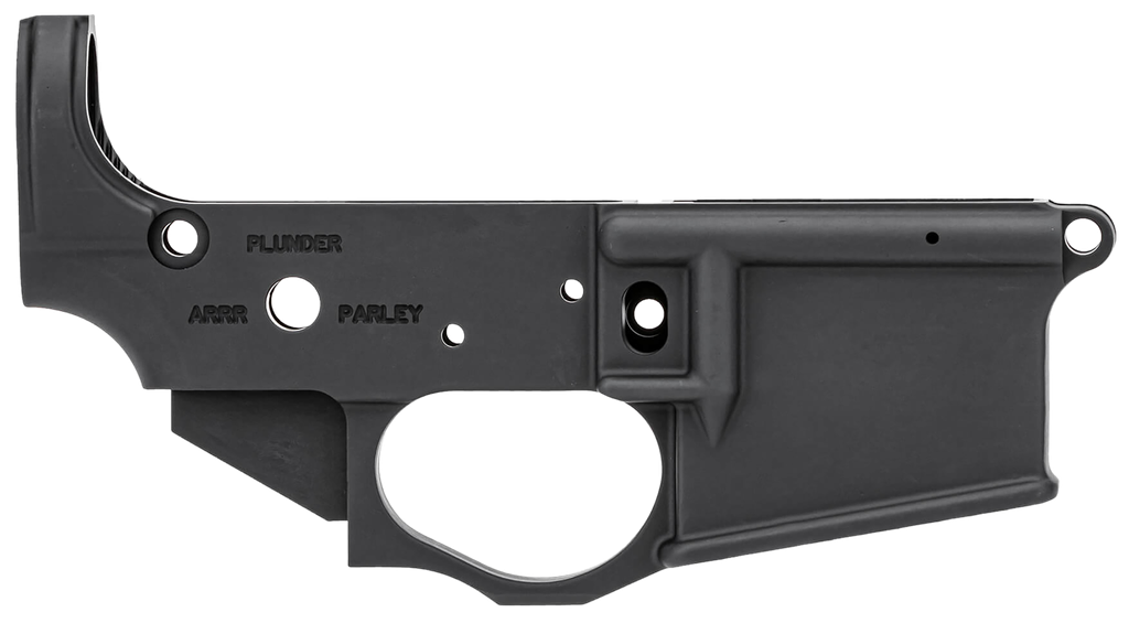 SPIKES STLS016 CALICO JACK STRIPPED LOWER RECEIVER MULTI-CALIBER 7075-T6 ALUMINUM BLACK ANODIZED FOR AR-15 1