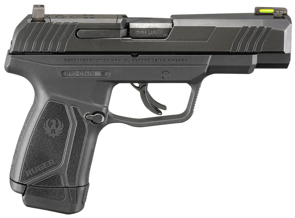 RUGER MAX-9 9MM BLK/BLK 12+1 AS 4" # 1