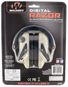 WALKER'S GWPDRSEM RAZOR PRO DIGITAL ELECTRONIC MUFF 23 DB OVER THE HEAD BONE/BLACK POLYMER 1
