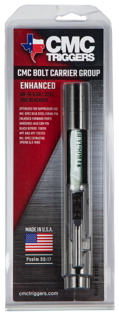CMC AR15 ENHANCED BCG MILSPEC 5.56/.223 NITIRIDE FINISH 1