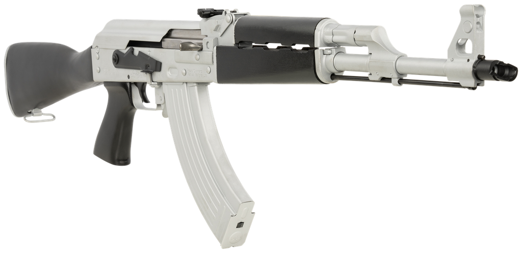 ZASTAVA ARMS USA ZAS ZPAPM70 7.62X39 SILVER RECEIVER BLK STK 2