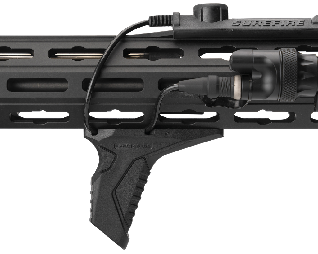 STRIKE INDUSTRIES ARHSFGBK ANGLED HANDSTOP  BLACK POLYMER 1
