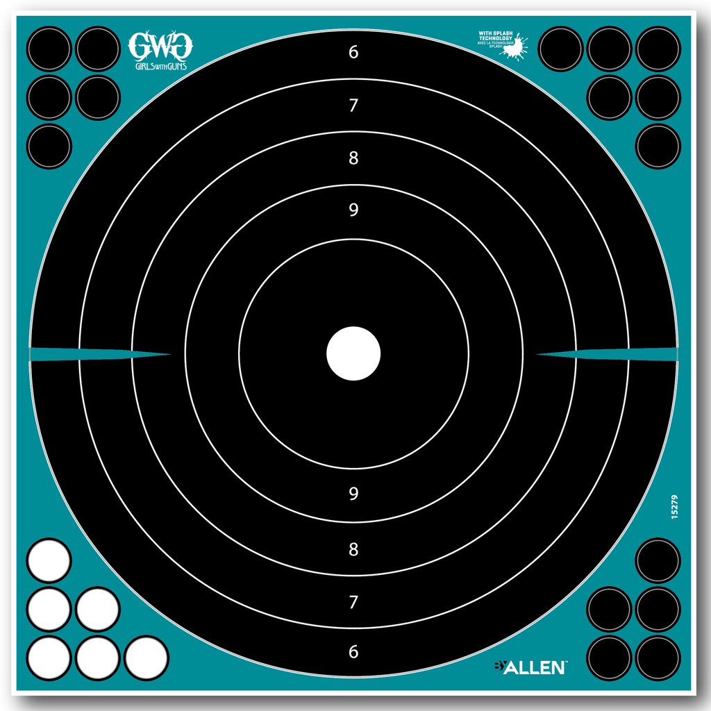 ALLEN GWG SPLASH ADHESIV 12 BULLSEYE 5PK 2