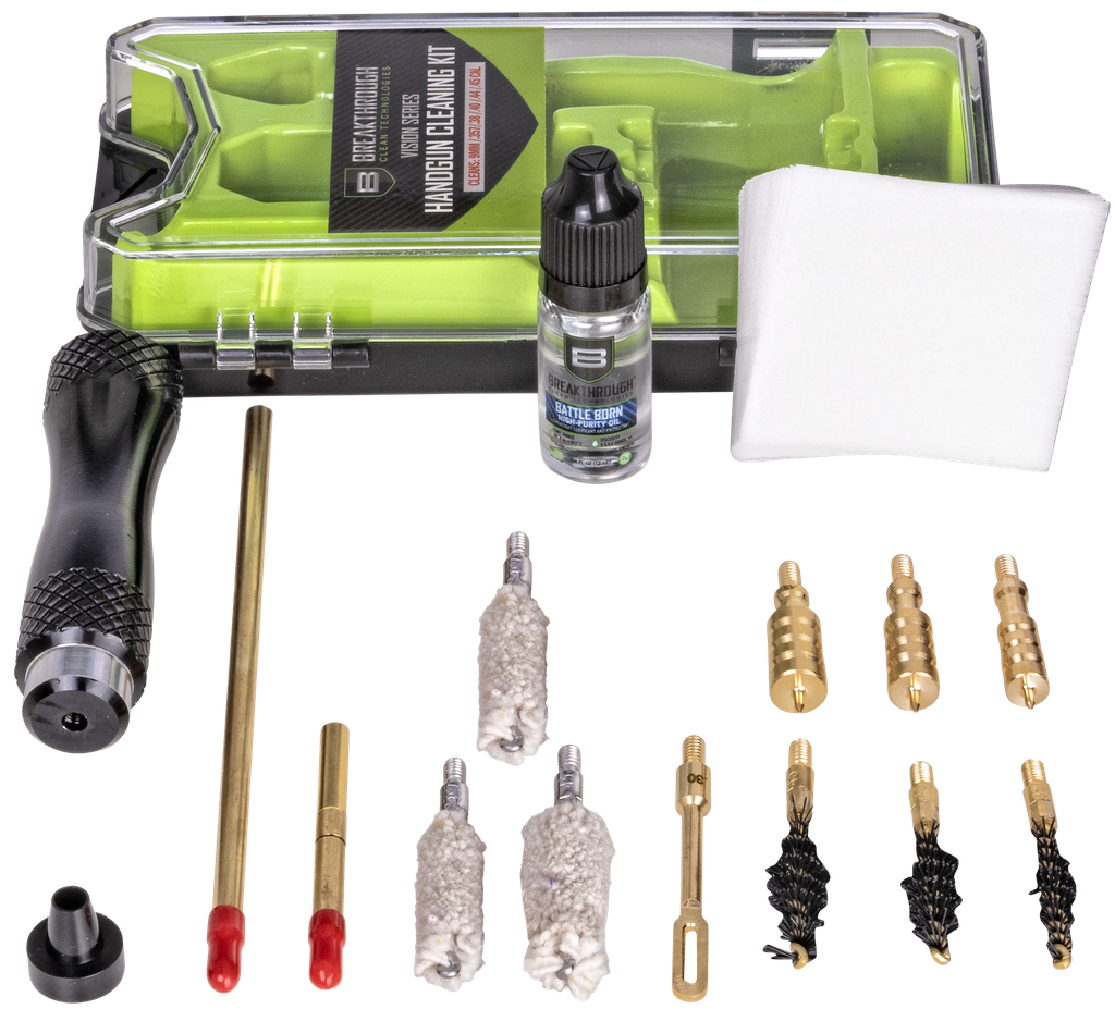 BREAKTHROUGH CLEAN BTCCCP VISION SERIES CLEANING KIT 9MM-.45CAL PISTOL 1