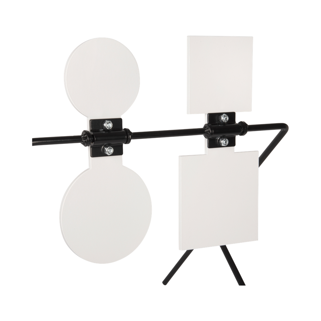 ALLEN EZ-AIM 15593 HARDROCK SPINNER  AR500 ROUND TARGET & STAND .25" THICK 2