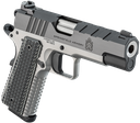 SPRINGFIELD ARMORY PX9217L 1911 EMISSARY 9MM LUGER 9+1 4.25" BULL BARREL,  STAINLESS STEEL FRAME W/ BEAVERTAIL, SERRATED BLUED CARBON STEEL SLIDE, BLACK VZ THIN-LINE G10 GRIP 2