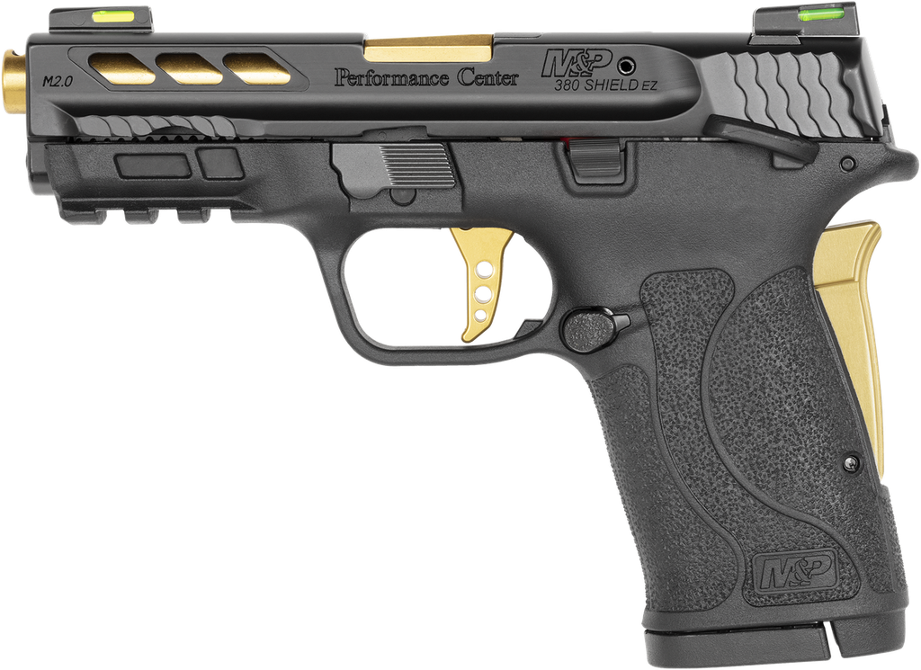 SMITH AND WESSON M&P380 PC 380ACP PORTED GOLD 1