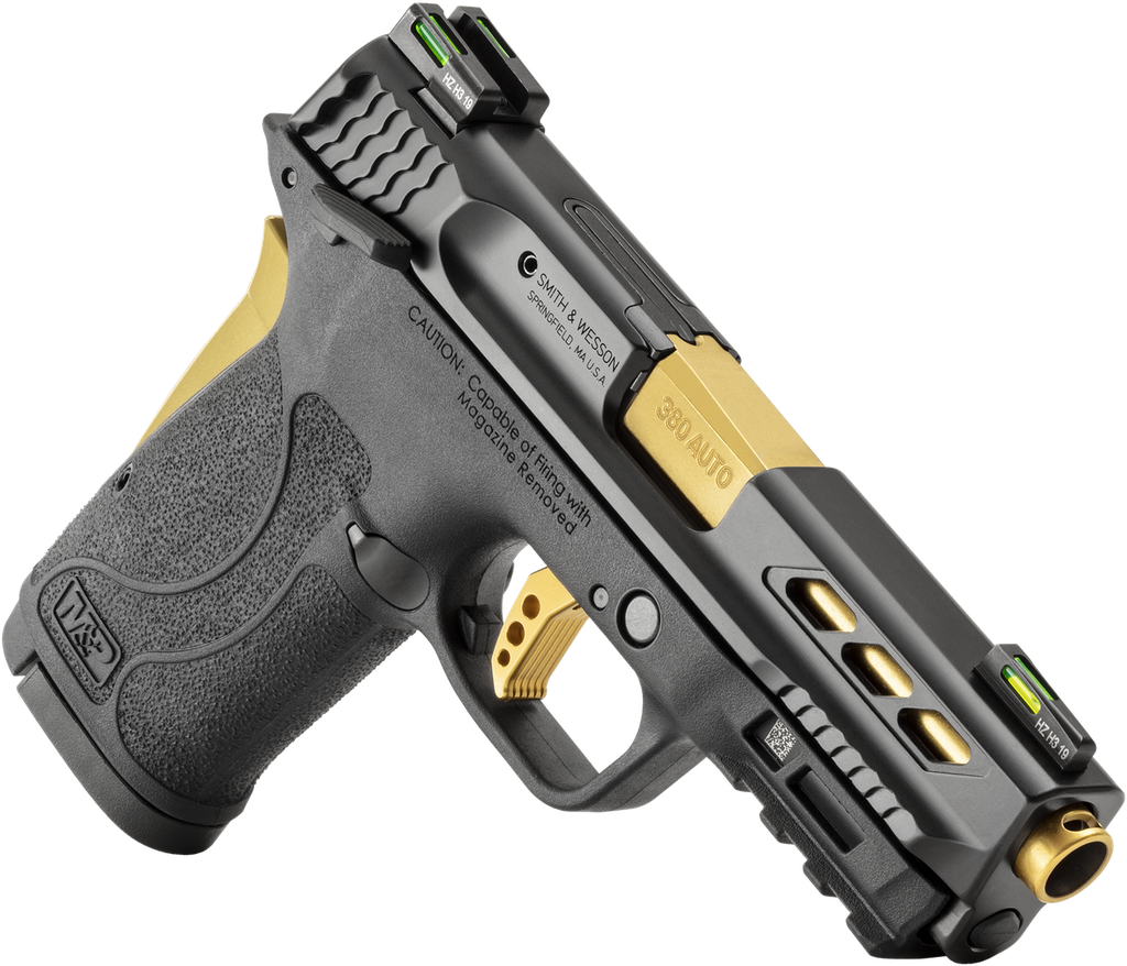 SMITH AND WESSON M&P380 PC 380ACP PORTED GOLD 2