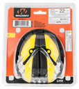 WALKER'S GWPFPM1YL PRO LOW PROFILE PASSIVE MUFF 22 DB OVER THE HEAD BLACK/YELLOW POLYMER 2