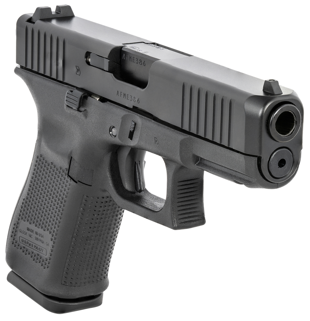 GLOCK UA195S203 G19 GEN5 COMPACT 9MM LUGER  4.02" GLOCK MARKSMAN BARREL 15+1, BLACK FRAME & NDLC SLIDE, MODULAR BACKSTRAP, AMBIDEXTROUS MAG. CATCH & SLIDE STOP, SAFE ACTION TRIGGER (US MADE) 2