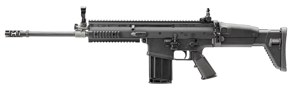 FN 986612 SCAR 17S NRCH 7.62X51MM NATO 10+1 16.25" BLACK STEEL BARREL, BLACK ANODIZED PICATINNY RAIL ALUMINUM RECEIVER, BLACK SYNTHETIC ADJ TELESCOPIC STOCK, BLACK A2 GRIP 1