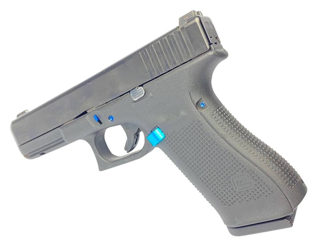 CROSS ARMORY CRG5PSBL 3 PIN SET DIMPLED COMPATIBLE W/GLOCK 17/19/26/34 GEN5 BLUE STEEL 1