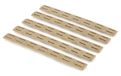 BRAVO COMPANY MFG. BCM KMRRPFDE5 KEYMOD RAIL PANEL KIT  AR-15 FLAT DARK EARTH POLYMER 5 PACK 1