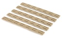 BRAVO COMPANY MFG. BCM KMRRPFDE5 KEYMOD RAIL PANEL KIT  AR-15 FLAT DARK EARTH POLYMER 5 PACK 1