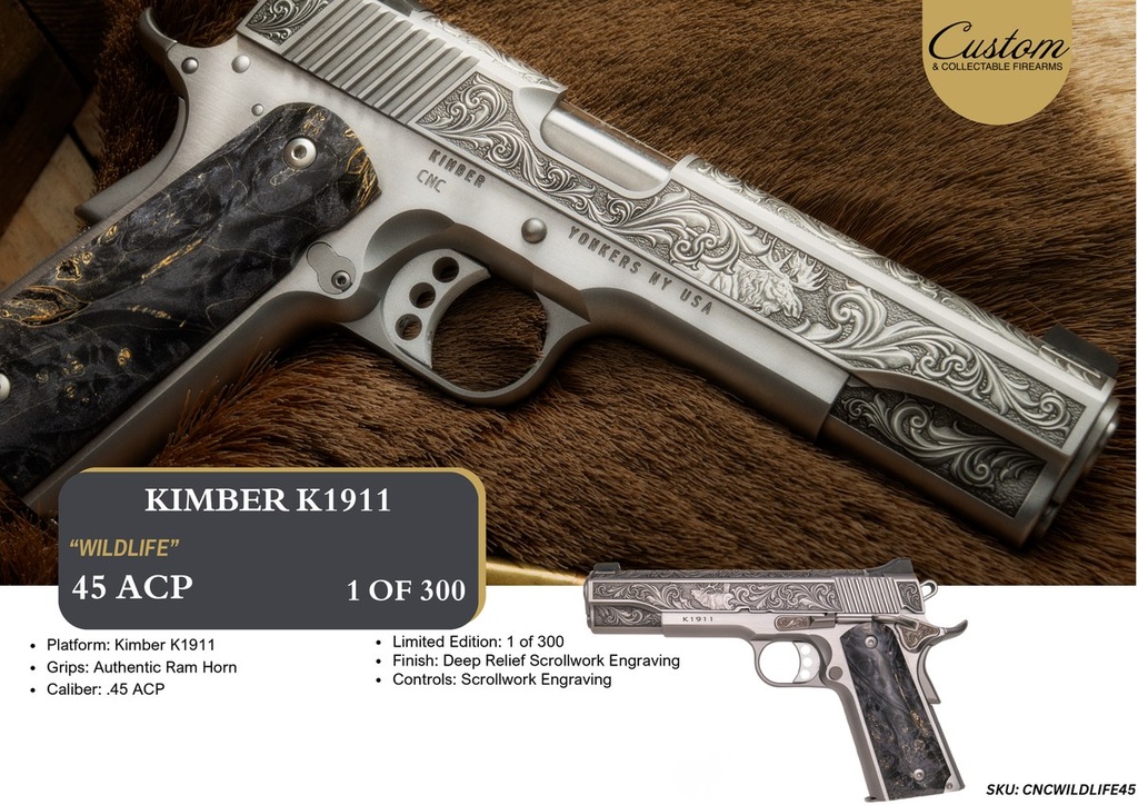 Cnc Firearms CNCWILDLIFE45 Kimber 1911 W 2
