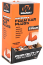 WALKER'S GWPFOAMPLUG FOAM EAR PLUGS COUNTER DISPLAY DISPOSABLE 32 DB ORANGE 100 PAIR (200 COUNT) 1