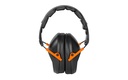 WALKER'S GWPFPM1BKO PRO LOW PROFILE PASSIVE MUFF 22 DB OVER THE HEAD BLACK/ORANGE ACCENT POLYMER 3