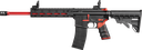 TIPPMANN ARMS A101111 M4 REDLINE MSR 22 LR 25+1 16" RED PARKERIZED FLUTED THREADED BARREL, MATTE BLACK/RED ALUMINUM RECEIVER W/PICATINNY RAIL, M-LOK HANDGUARD, BLACK ADJ CAR15 POLYMER STOCK, RED/BLACK 1