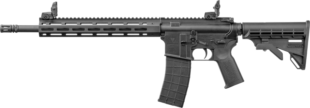 TIPPMANN ARMS A101032 M4 ELITE MSR 22 LR 25+1 16" BLACK PARKERIZED THREADED BARREL, MATTE BLACK ALUMINUM RECEIVER W/PICATINNY RAIL, M-LOK HANDGUARD, BLACK ADJ CAR15 POLYMER STOCK, BLACK GEN2 GRIP, RIG 1