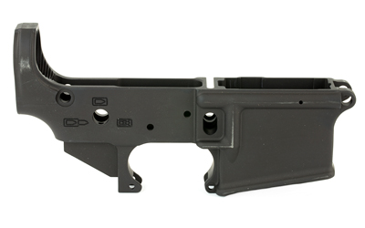 SPIKES STLS019 SPIDER STRIPPED LOWER RECEIVER WITH BILLET MARKINGS MULTI-CALIBER 7075-T6 ALUMINUM BLACK ANODIZED FOR AR-15 1