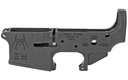 SPIKES STLS019 SPIDER STRIPPED LOWER RECEIVER WITH BILLET MARKINGS MULTI-CALIBER 7075-T6 ALUMINUM BLACK ANODIZED FOR AR-15 3