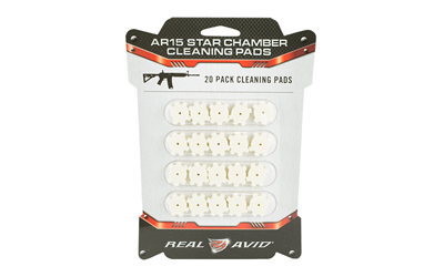 REAL AVID AR15 STAR CHAMBER CLEANING PADS 20 PACK 1