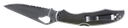 SPYDERCO BY03PS2 BYRD CARA CARA 2 3.75" FOLDING DROP POINT, PART SERRATED 8CR13MOV SS BLADE, STAINLESS STEEL HANDLE, INCLUDES POCKET CLIP 1
