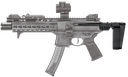SB TACTICAL MPX-01-SB MPX PSB BRACE 3 POSITION BLACK SYNTHETIC WITH 3.87"-8.25" OAL NYLON STRAP & FOR SIG MPX, MCX (EXCLUDING COPPERHEAD VARIANT) COMPATIBLE WITH INTEGRATED PICATINNY RAIL 2