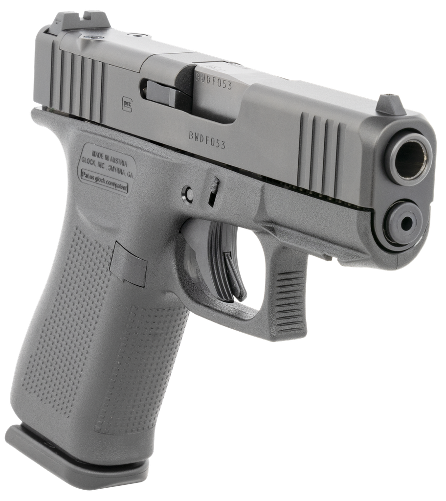 GLK43X GLOCK PX4350201FRMOS G43X MOS SUB-COMPACT 9MM LUGER 10+1 3.41" BLACK GMB BARREL, BLACK NDLC MOS CUT/SERRATED STEEL SLIDE, BLACK POLYMER FRAME W/PICATINNY RAIL BLACK TEXTURED POLYMER GRIP, AMBIDEXTROUS 2