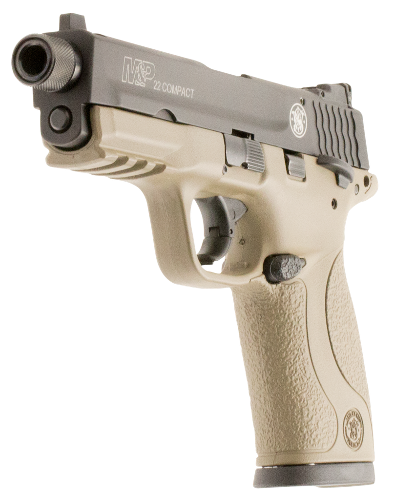 SMITH AND WESSON M&P22 COMPACT 22LR FDE THREAD 2