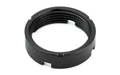 LBE UNLIMITED ARCNUT CASTLE NUT  4140 STEEL BLACK PHOSPHATE AR-15 1