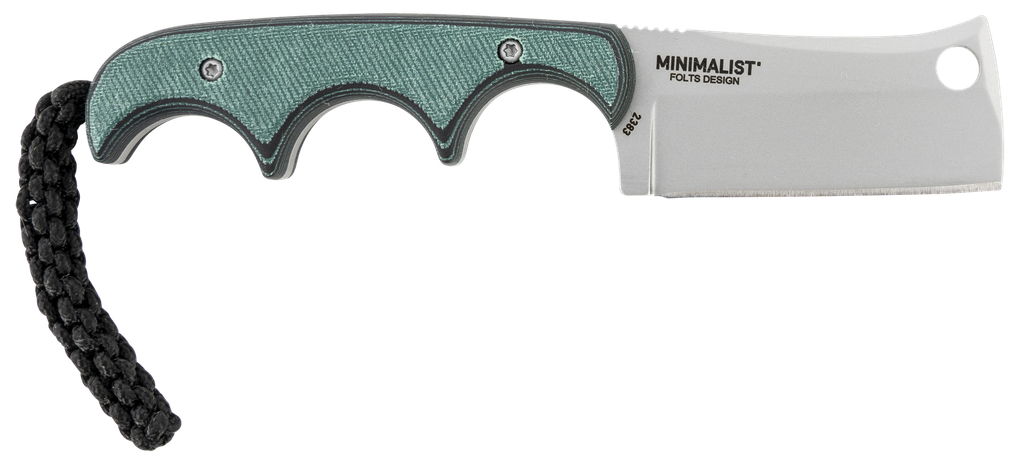CRKT MINIMALIST CLEAVER NECK KNIFE 2.13" PLAIN EDGE W/SHTH 1