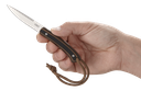 CRKT 2382 BIWA  3.02" FIXED PLAIN SATIN 8CR13MOV SS BLADE/BLACK/BROWN G10 HANDLE INCLUDES LANYARD/SHEATH 1